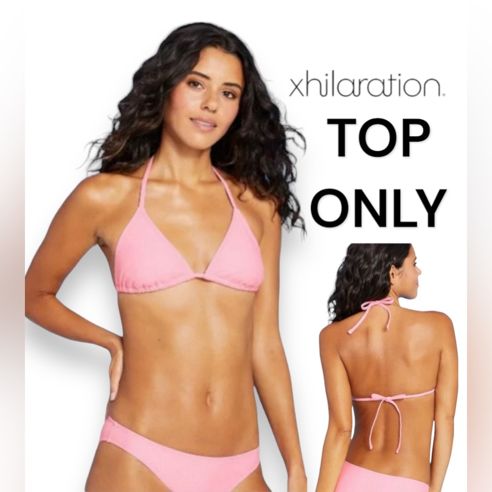 313. NWT Xilaration Juniors Triangle Bikini Top Pink
